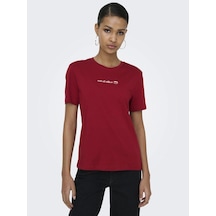 Only 15368653 0 Yaka Kadin Body - Bordo Beyaz Bordo Beyaz