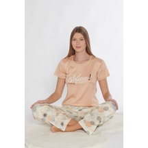 Kısa Kol Pijama Takımı Viskon 780-310 SOMON