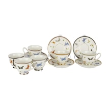 Mikasa Moor Butterfly 6lı Kahve Fincan Seti Beyaz