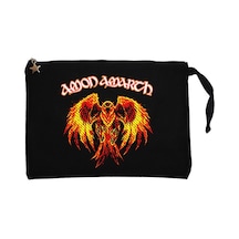 Amon Amarth Phoneix Siyah Clutch Astarlı Cüzdan / El Çantası Siyah