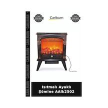 Özel Üretim Dekoratif Modern Salon Isıtıcılı Ev Aksesuarı Isıtmalı Ayaklı Şömine Aalk2502