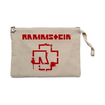 Rammstein Fly Krem Clutch Astarlı Cüzdan / El Çantası Krem