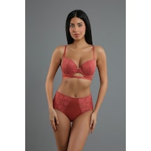 Newbra Lıngerıe Kadın B Cup Sütyen Külot Takım 334159 Kahverengi - 670229875 Kahverengi - 670229875 Kahverengi
