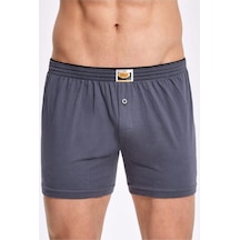Erkek 6'Lı Havlu Bel Boxer Füme 001