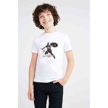 Tshirthane God Of War The Force Baskılı Unisex Çocuk Beyaz T-Shirt