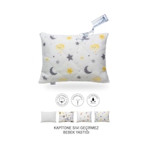 Kapitone Sıvı Geçirmez Bebek Yastığı %100 Pamuk Fermuarlı Tasarım 35x45 Cm