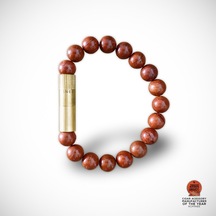 Les Fines Lames Punch Bileklik Brass Kırmızı Jasper -  S