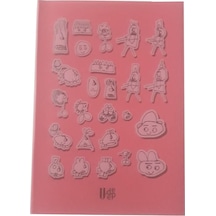 40 Yaprak Kareli Defter Plastik Kapak A-5 1 Adet Pp Kapak Küçük Boy Kareli Defter 40 Sayfa A5 Desenli Kapak Açık Pembe