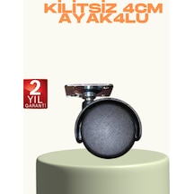 Kilitsiz Mini Tekerlek Ayak 4 Cm 4 Lü Set Kolay Montaj Çok Renkli