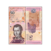 Venezuela 2018 Yılı 50 Bolivares Kağıt Para Çil Unc Koleksiyon Para