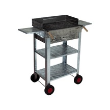 Metehan MTH-44 Pervazlı - Çekmeceli - Kanatlı - Maltız Izgaralı - Dört Tekerlekli Battal Boy Mangal