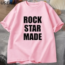 Flood Of Style Rock Yıldızı Yapımı Playboi Carti T Shirt Erkekler İçin Ürün Serin Hip Hop Müzik T-shirt Raha Pembe