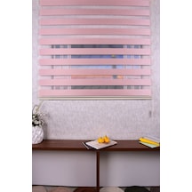 Pudra Düz Etek Dilimsiz 714 Pudra Zebra Stor Güneşlik Perde