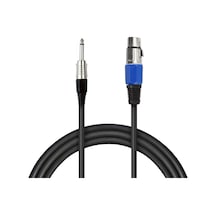 POWERMASTER LD379 XLR CANON DİŞİ + 6.3MM MONO ERKEK 1 METRE KABL