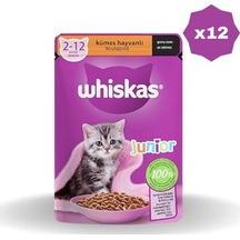 Whiskas Yaş Mama Poşet Yavru Kümes 85 Gr - 12 Adet