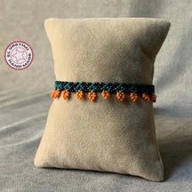 Uretti - Hülya 7360 - El Yapımı Renkli Kum Boncuk Halhal Çok Renkli