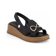 Mammamia D25ys-2780 Deri Comfort Kadın Sandalet Siyah