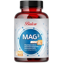 Balen Mag 3 Magnezyum Sitrat Bisglisinat Malat 679 Mg Takviye Edici Gıda 60 Kapsül