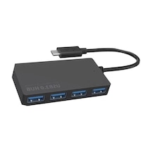 Büro Ev Ofis Cihazları İçin Siyah Usbc-usb3.0 Çevirici