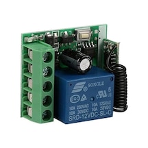 12 Volt 433 Mhz Tek Kanallı Alıcı Verici Garaj Kumandası Devresi 4434