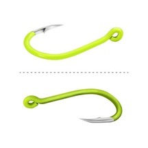 Pazly 50 Adet Parlak Flüoresan Balık Oltası Kancası - Yüksek Karbon Çelik, 5 Farklı Boyut