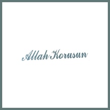 Bezos Allah Korusun Yazılı Oto Sticker Gri 14x3cm Ventra Standart