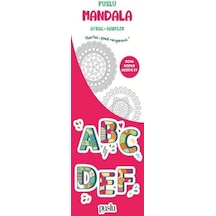 Puslu Mandala Çocuk Ayraç - Harfler