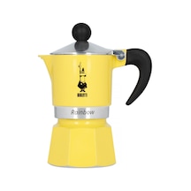 Bialetti Rainbow Sarı Mokapot 6 Cup