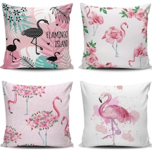 Kırlent Dünyası 4Lü Kombin Dijital Baskılı Kırlent Kılıfı (372722442)