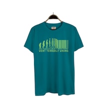 Bant Giyim - Barcode Mavi Erkek T-Shirt Tişört