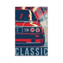 Bmw M Retro Pop Art Cam Tablo 60x90 Cm
