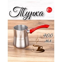 Ivalux Türk Kahvesi Cezvesi, Kırmızı Sap, 900 Ml 233061723