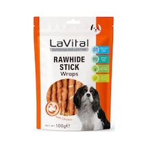 Lavital Rawhide Stick With Chicken Tavuk Etli Köpek Ödül Çubuğu Yetişkin Köpekler İçin 100g