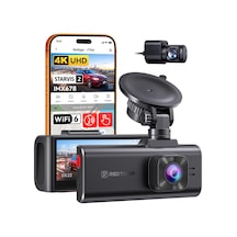 Redtıger F7na 4k Araç Kamerası Ön Arka, Starvıs 2 Imx678 8mp Ultra Hd Araç Kamerası, 5,8 Ghz Wifi 20 Mb/s , Gps Ve Ses Kontrolü, Hdr Gece Görüşü, 24 Saat Park İzleme, Sd Kartsız, Maksimum 512 Gb'a Kadar