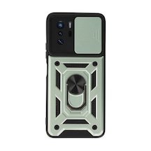 Xiaomi Poco X3 Gt Kılıf Pars Lens Yüzüklü Silikon - Yeşil 0.2M-Çok Renkli