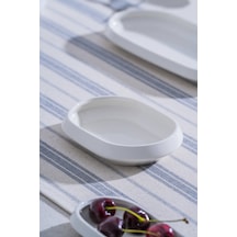 Acar Rumi Oval Kayık Tabak - 13 Cm Beyaz