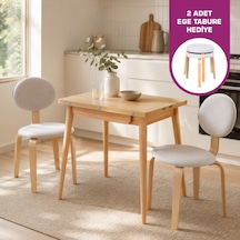Vilinze Lodos Sandalye Avanos Ahşap Mdf Mutfak Masası Takımı - 90x120 Cmavanos-06090k-nn-81n-lodos2-sigmabeyaz