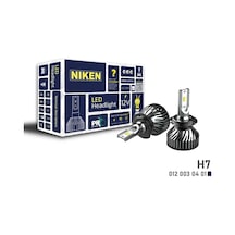 H7 Led Xenon Far Aydınlatma Seti Şimşek Etkili Niken Pro 6400Lm