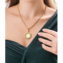 Hakan Güler Kuyumculuk 22 Ayar Çeyrek Altınlı Halat Zincir Dorika Toplu Sarı Altın