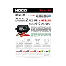 Noco 6v12v 2 Li 2 Amper Akü Şarj Cihazı Unıversal Cc
