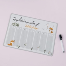 Hayallerinin Peşinden Git Mottolu Magnet Planlayıcı Çok Renkli