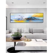 Yatak Odası El Yapımı Yağlı Boya Tablo 136x59cm