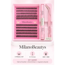 Milano Beautysprofesyonel Parça Kirpik Seti İle Doğal Bakışlar