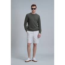 Lufian Fral Spor Erkek Chino Şort Slim Fit Bej Bej 111210070100550 Bej