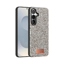 Magicool Onegif Samsung Galaxy Uyumlu S25 Bright Simli Kapak - Gümüş