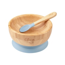 Citron Vakum Tabanlı Organik Bambu Kase Seti - Blue 1073605