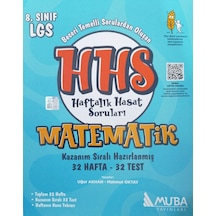 8.Sınıf LGS Matematik Haftalık Hasat Soruları- Muba Yayınları