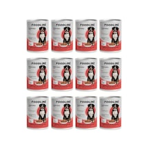 Ayrex Foodline Yetişkin Köpek Konservesi 400 Gr, Gravy Sos İçerisinde Parça Etli 400 Gr X 12 Adet, Kuzu