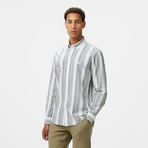 Nautica Erkek Yeşil Classic Fit Çizgili Gömlek Çizgili W55400t Yeşil