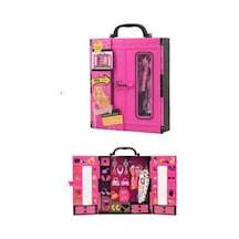 Dln Barbie Bebek Beauty Elbise Takı Gardrop Seti 30 Parça Gardolap Oyuncak
